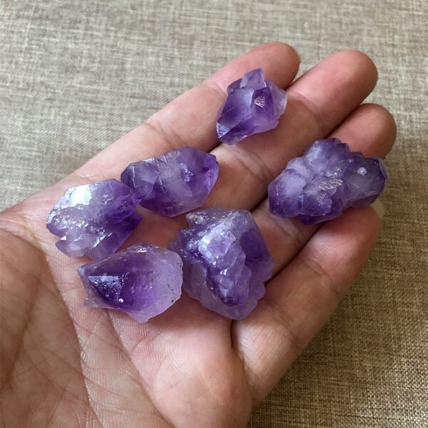 Magicun Crystal~50g Natural amethyst cluster Amethyst grave sharp bone original stone specimen mineral crystal decoration decorative fish tank