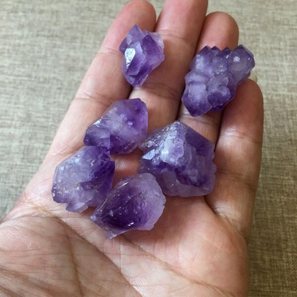 Magicun Crystal~50g Natural amethyst cluster Amethyst grave sharp bone original stone specimen mineral crystal decoration decorative fish tank