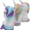 Magicun N.Giftware~Three Wise Cutiecorns Ornament Cute Unicorn Figurine Set, Resin, White, 9.5cm