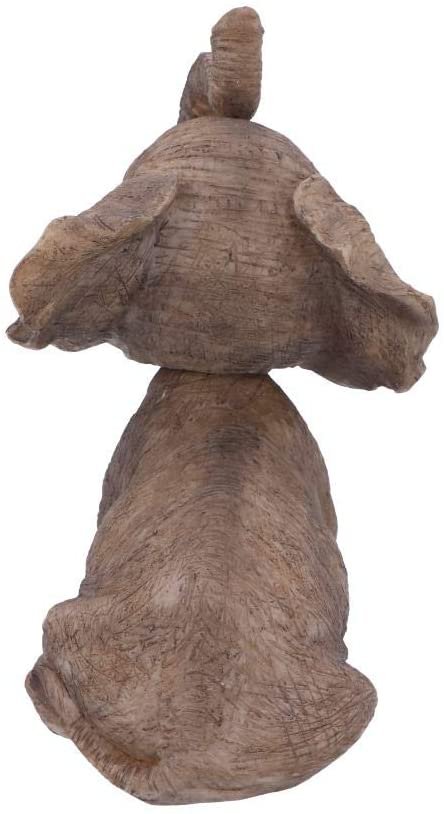 Animal Collection~ Bob-ar Grey Elephant Bobble Head Figurine, Polyresin, 16.5cm