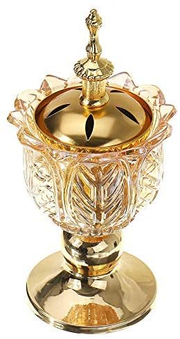 Witchcraft~Foviza Arabian Incense Burner Holder for Bakhoor Oud Incense Sticks,Crystal Frankincense Resin Burner,Home Decor