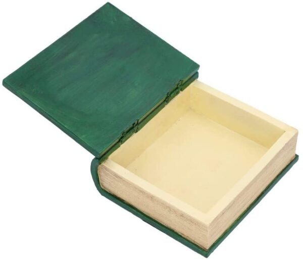 Wiccan Collection~Book of Spells Green 15.5cm, Resin, One Size