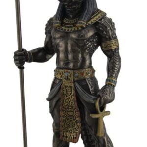 Magic  Collection~Sobek Ancient Egyptian Crocodile God of The Nile Bronzed Finish Statue