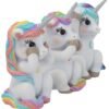 Nemesis Now Three Wise Cutiecorns Ornament Cute Unicorn Figurine Set, Resin, White, 9.5cm