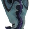 Magic  Collection~Andrew Bill Silent Watcher Hand Painted Indigo Dragon Statue