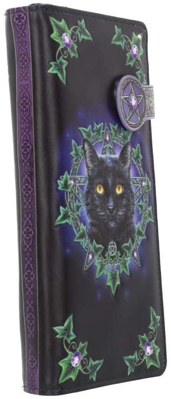 Magicun N.Giftware~Charmed One Lisa Parker Embossed Purse 18.5cm Black, PU, Size