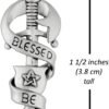 Sterling Silver Blessed Be Wiccan Chalice Blade Pendant