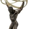 Magic  Collection~Atlas Carrying Celestial Sphere Bronze Finished Statue