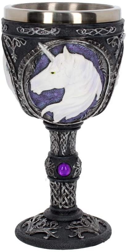 Fantasy Collection~ U2886H7 Unicorn Elixir Goblet Goblet 22cm Black