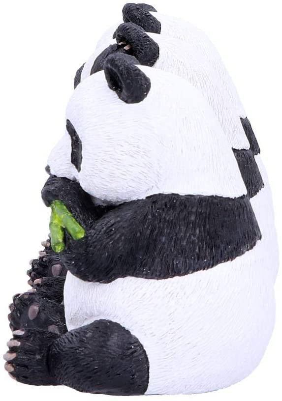 Animal Collection~ Three Wise Pandas 8.5cm, Resin, Black, One Size