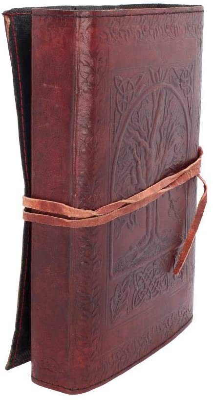 Wiccan Collection~Tree Of Life Leather Journal 28cm Brown