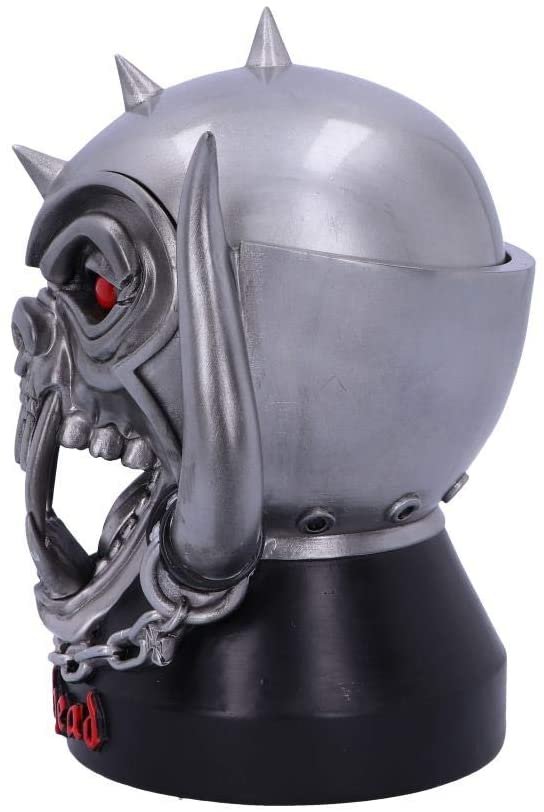Band Merchandise~ B5113R0 Officially Licensed Motorhead Ace of Spades Warpig Snaggletooth Box, Polyresin, Silver, 16cm