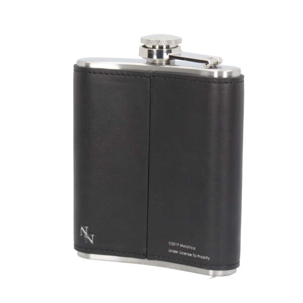 Band Merchandise~ Metallica Master of Puppets Hip Flask 7oz, PU/Stainless Steel, Black, 12.5cm