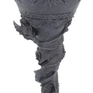 Nemesis Now Chalice of The Serpent 24cm, Resin w/stainless steel insert, Black