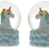 Fantasy Collection~ Rainbow Friends Snowglobes Set of 2 8.8cm, White