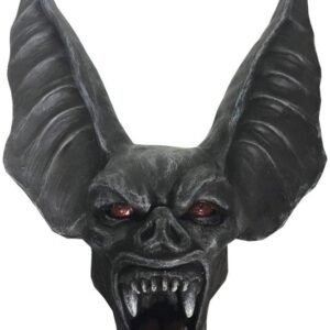 Dark Collection~D4967R0 Night Stalker Horror Bat Creature Wall Plaque, Black, One Size
