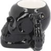 Magicun N.Giftware~Skull Muggery 16cm, Dolomite, Black, One Size