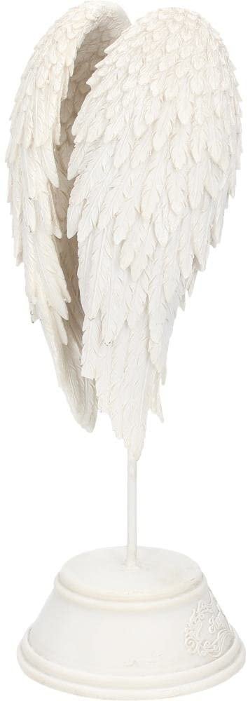Light Collection~B0720C4 Angel Wings Figurine 26cm White, Resin