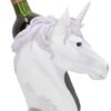 Nemesis Now Spirited Away Unicorn Wine Bottle Holder 23.7cm White, Resin