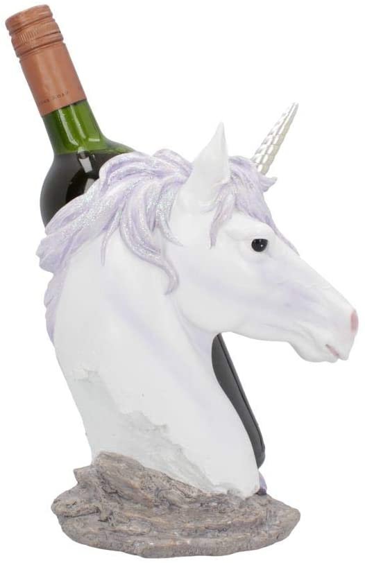 Nemesis Now Spirited Away Unicorn Wine Bottle Holder 23.7cm White, Resin