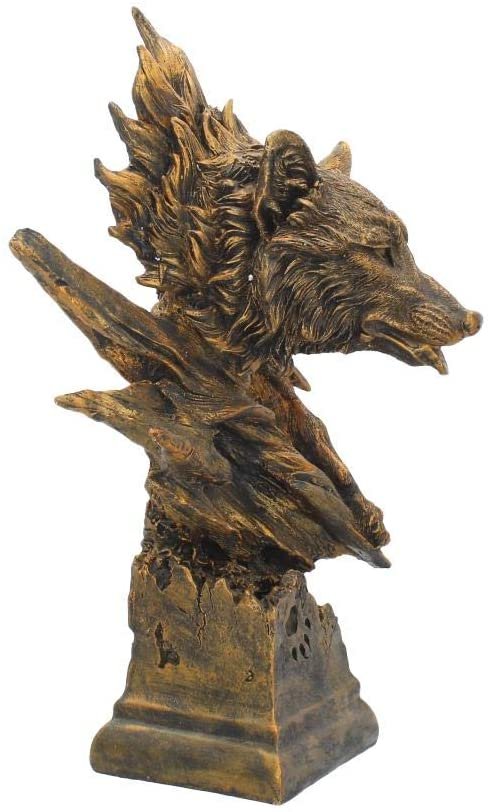 Animal Collection~ Wolf Figurine 44cm Bronze