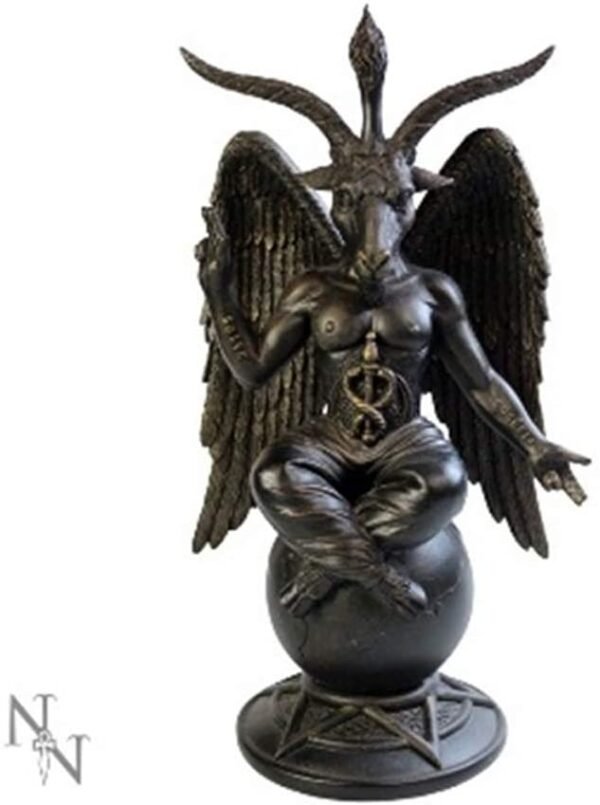 Magicun N.Giftware~Baphomet Antiquity 25cm Figurine, us:one Size, Bronze
