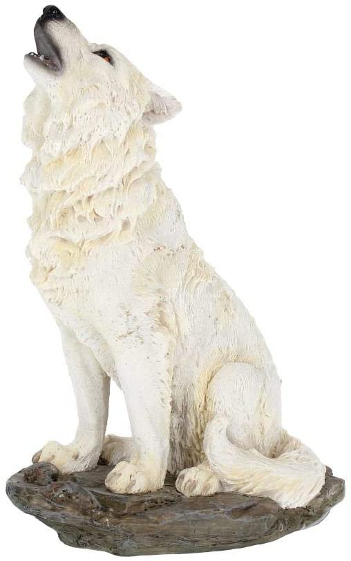 Animal Collection~ H2521G6 Storms Cry Figurine 22cm White