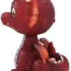 Fantasy Collection~ U4924R0 Bobflame Red Dragon Bobble Head Figurine, Polyresin, 16cm