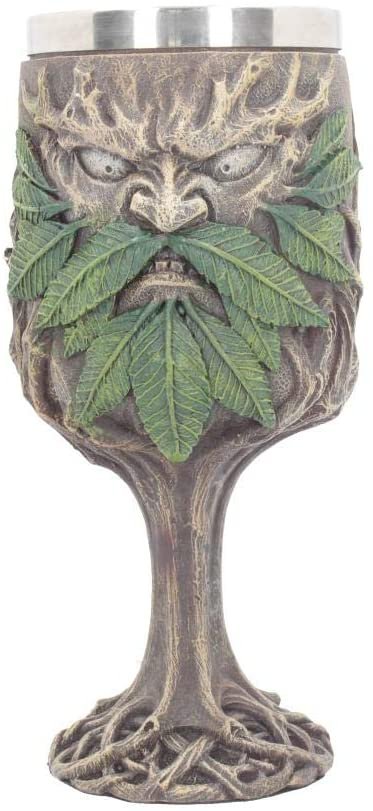 Light Collection~Wylde Jack Goblet 20cm, Resin w/stainless steel insert, Brown, One Size