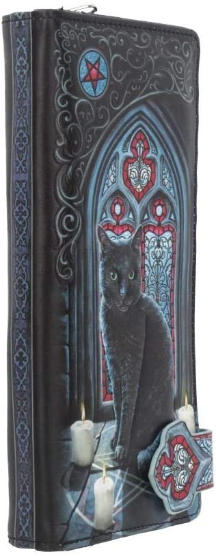 Magicun N.Giftware~Sacred Circle Lisa Parker Embossed Purse 19cm Black, PU, 18.5cm