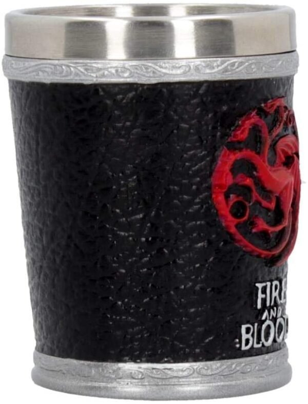 Magicun N.Giftware~Fire and Blood Game of Thrones Shot Glass 12cm Black