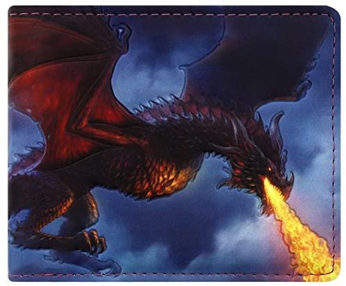 Artist Collections~ Fire from The Sky James Ryman Wallet 10cm Blue, PU