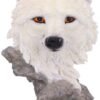 Magicun N.Giftware~Snow Searcher Wolf Bust 12cm, Polyresin, White, One Size