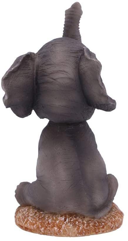 Animal Collection~ Bob Elly Grey Elephant Bobble Head Figurine, Polyresin, 11.5cm
