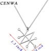 Witchcraft~CENWA Sceal Sigil of Azazel Sigil of Demons Necklace Satan Necklace Lesser Key Demon Seal Pendant Goetia Necklace Lemegeton Jewelry Seal Lucifer