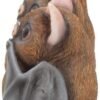Magicun N.Giftware~Three Wise Bats 8.5cm Figurines, Brown
