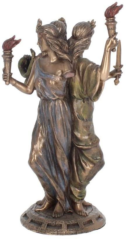 Mythology Collection~ Hecate Goddess of Magic Figurine 28cm Bronze