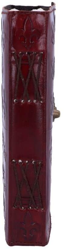 Mythology Collection~ Lockable Red Leather Medieval Embossed Journal, Paper, Burgundy, One Size