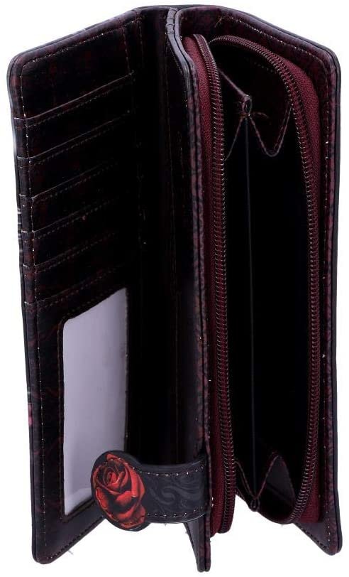 Artist Collections~ B4862P9 Forever Yours Embossed Purse Anne Stokes 18.5cm, Black