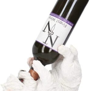 Animal Collection~ Guzzlers West Highland Terrier Wine Bottle Holder 21cm White