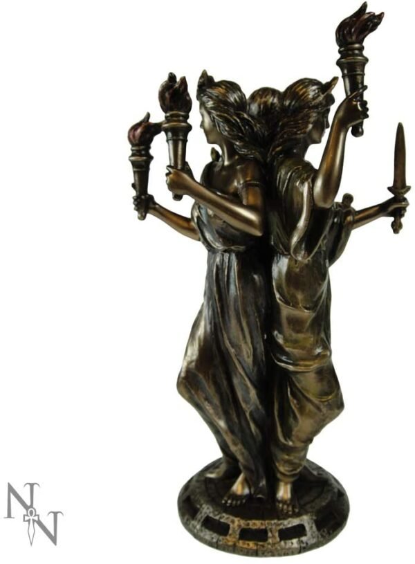 Magicun N.Giftware~Hecate Goddess of Magic 21cm Figurine, us:one Size, Bronze