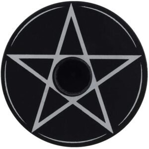 Candle Holder/Candleholder - Spell Candle Holder - Pentagram Design