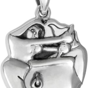 Sterling Silver Small Celtic Goddess Cerridwen Pendant