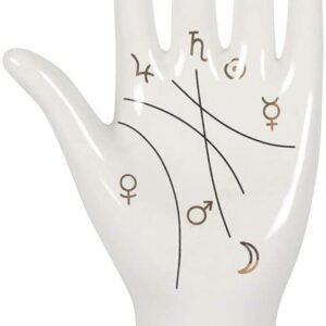 Home Decor~something different White Palmistry Hand Ornament