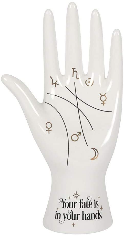 Home Decor~something different White Palmistry Hand Ornament
