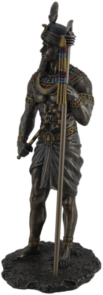 Magic  Collection~Khonsu Ancient Egyptian God of The Moon Bronze Finished Statue