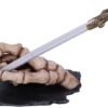 Dark Collection~Mightier Skeleton Hand and Sword Pen Holder, Natural Bone Colour, One Size