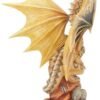 Artist Collections~ Adult Desert Dragon Anne Stokes 24.5cm Figurine, Resin, Yellow, One Size