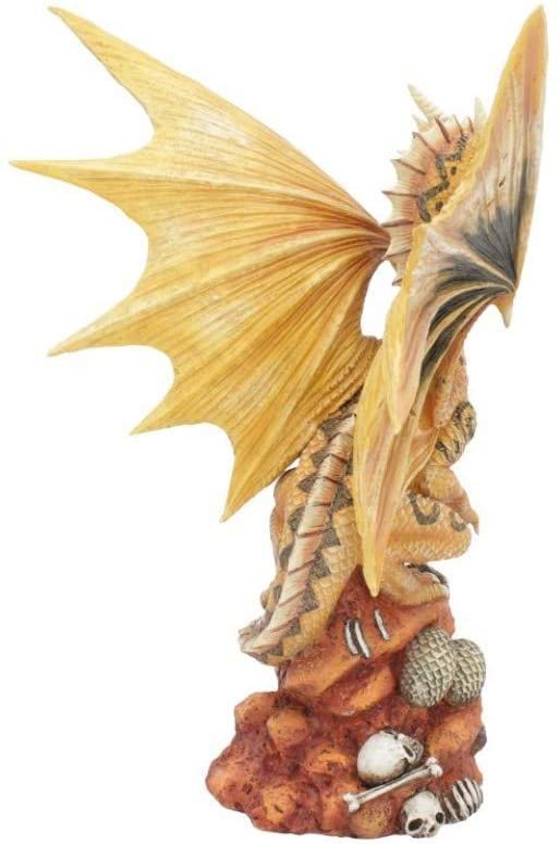 Artist Collections~ Adult Desert Dragon Anne Stokes 24.5cm Figurine, Resin, Yellow, One Size