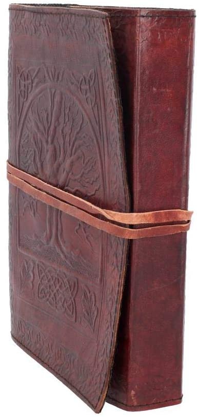 Wiccan Collection~Tree Of Life Leather Journal 28cm Brown